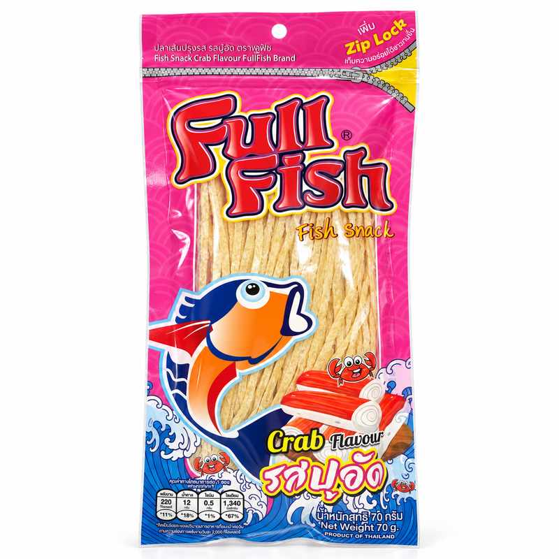 Full Fish Fisksnack med krabbsmak 70g