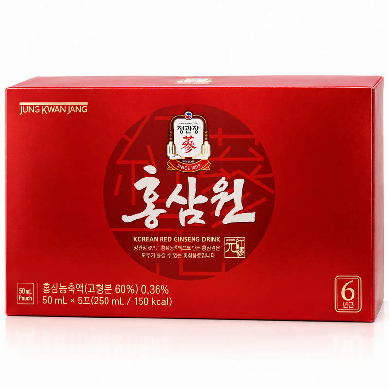 Jung Kwan Jang Koreansk Röd Ginsengdryck 5×50 ml