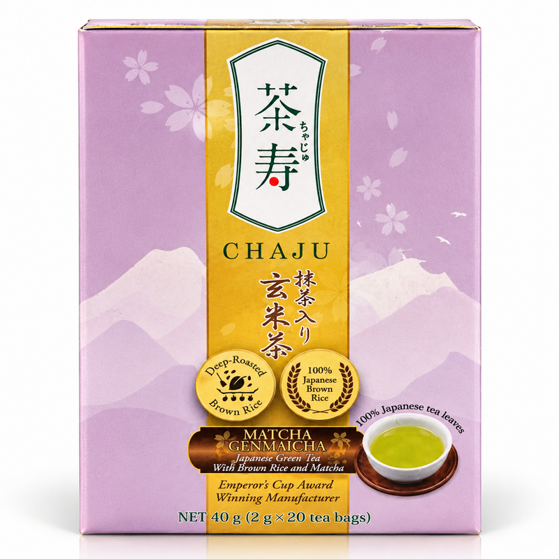 Chaju Matcha Genmaicha Grönt Te med rostat brunt ris & matcha 40g