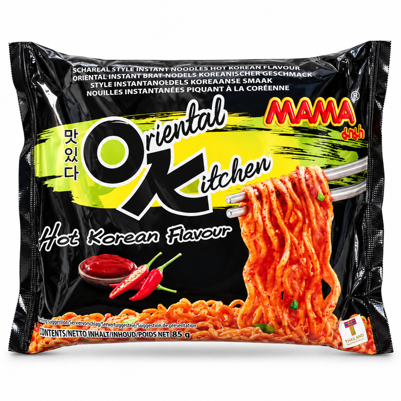 Mama OK Snabbnudlar med Het Koreansk Smak 85g