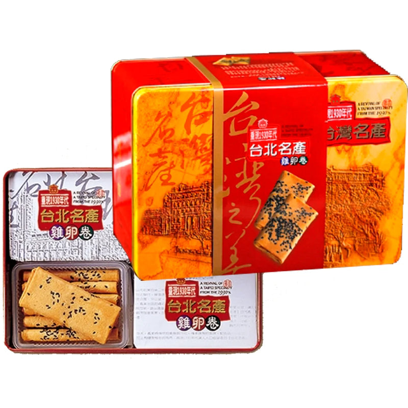 Imei Taipei Egg Crisps Sesame Flavour 義美黑芝麻台北蛋卷礼盒装 440g
