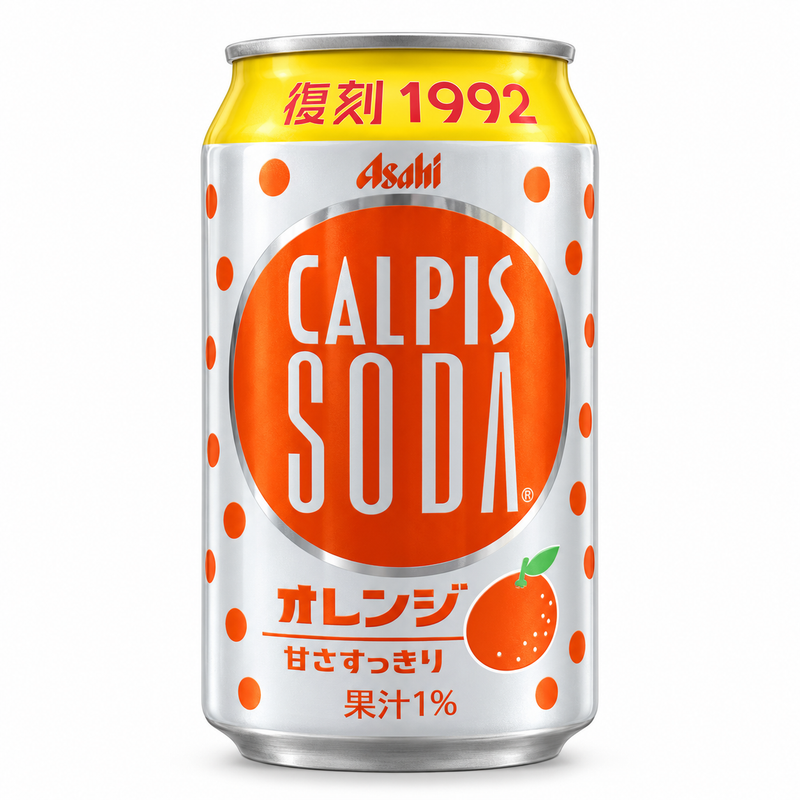 Asahi Calpis Soda med Apelsinsmak 350ml