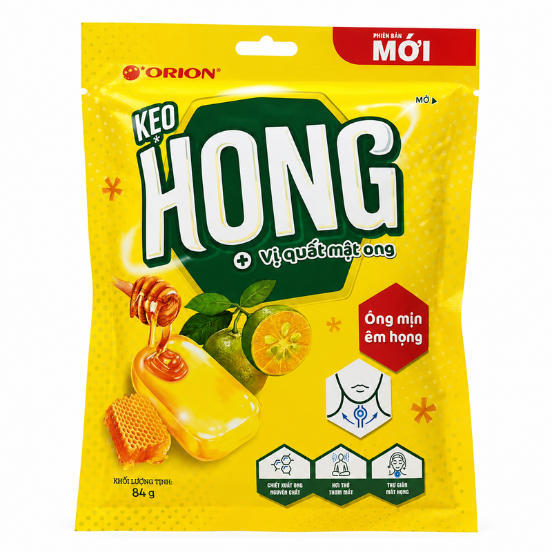 Orion Honung & Kumquat Halstabletter 84g