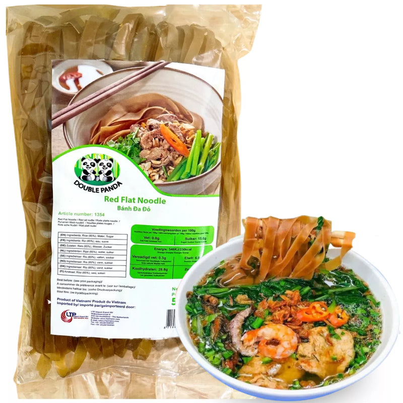 Double Panda Red Flat Rice Noodle 双熊猫牌红糙米米粉 500g
