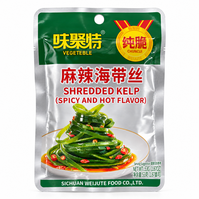 Weijute Spicy Hot Flavour Shredded Kelp, 53g