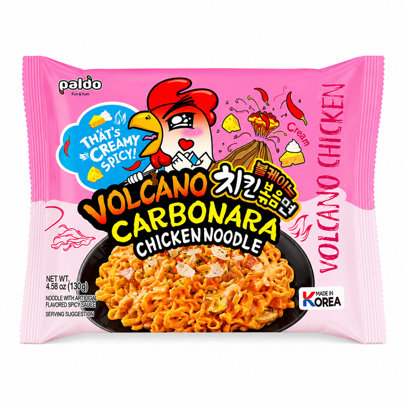 Paldo Volcano Carbonara Kycklingnudlar 130g