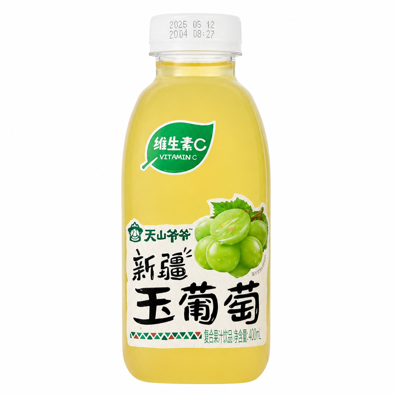 Grandpa Tianshan Vit druvdryck med fruktjuice 400ml