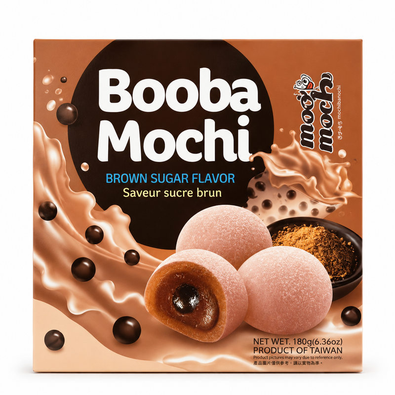 “MM” Mochi med smak av brunt socker och boba 180g