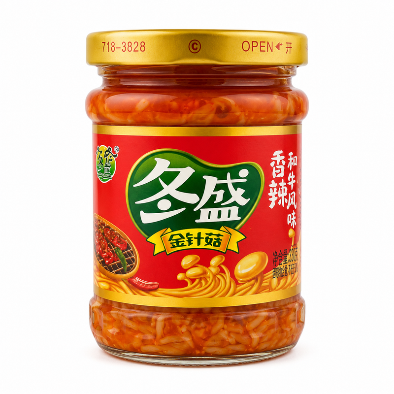 Dong Sheng Enokisvamp med Kryddig Wagyu-smak 175g