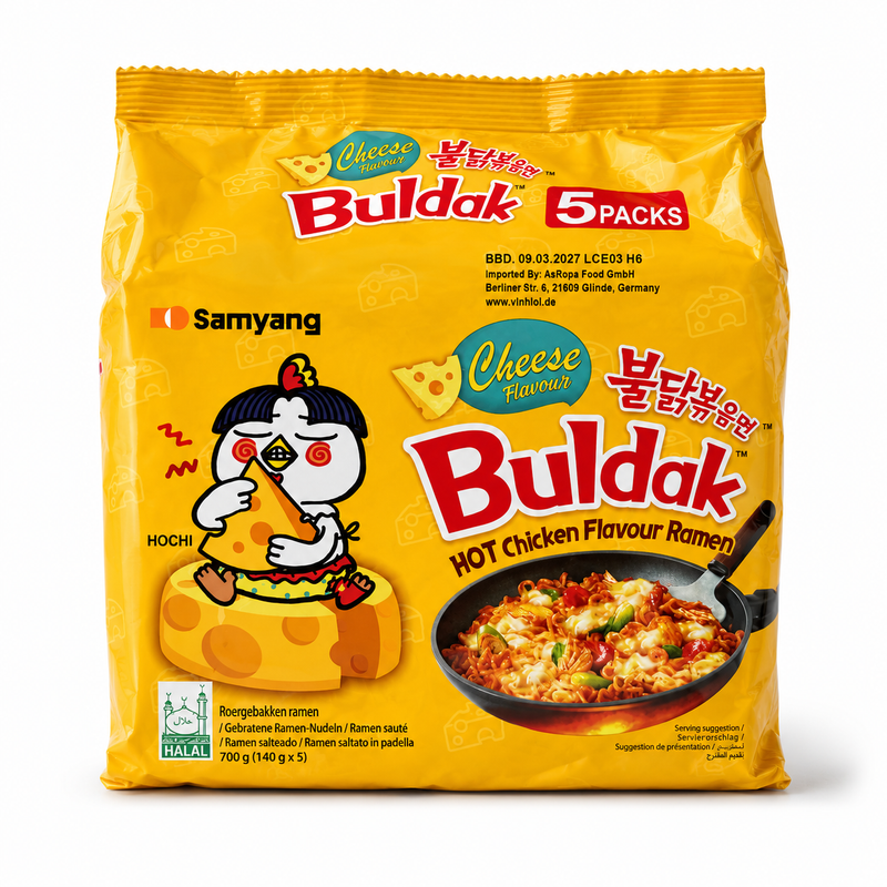 Samyang Kycklingramen med Ostsmak 5 Packs 700g