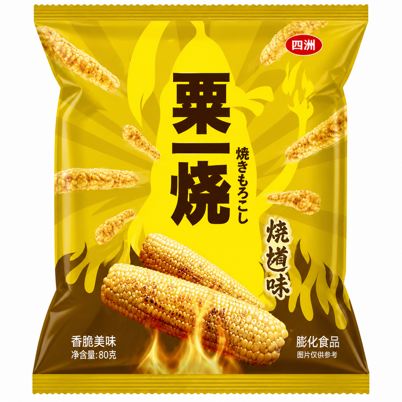 Four Seas Majssticks BBQ-smak (Grill-A-Corn) 80g