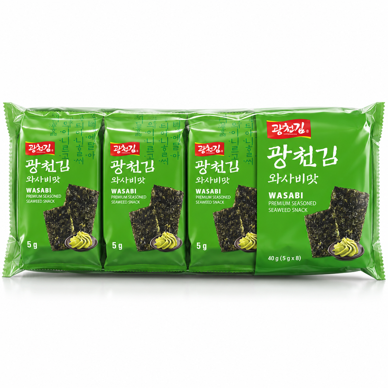 Kwangcheon Rostad Sjögrässnack med Wasabismak 40g