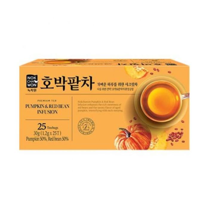 NOKCHAWON Premium Tea Pumpkin and Red Bean Infusion 高级南瓜红豆茶 25 Tea Bags 30g