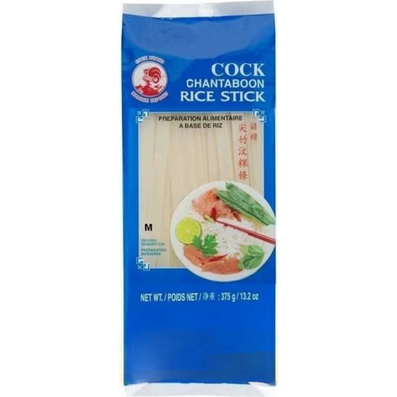 Cock Brand Chantaboon Rice Sticks 3mm 鸡标尖竹汶粿条 375 克