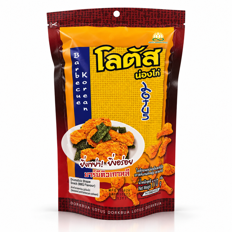 Dorkbua Kycklingformade Kex med Koreansk BBQ & Sjögräs 110g
