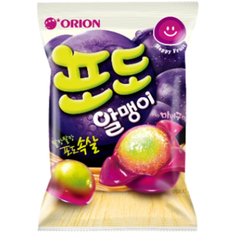 Orion Grape Gummy Candy 好丽友剥皮紫葡萄软糖 67g