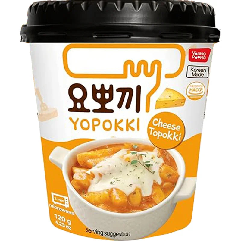 Youngpoong Yopokki Cheese Rice Cakes Cup 芝士味香辣年糕杯 120g