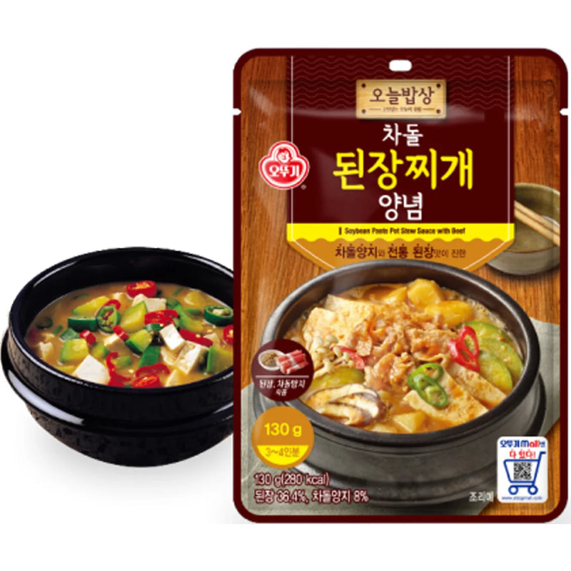 Ottogi Beef Flavored Army Stew Hot Pot Sauce with Beef Stock 130g