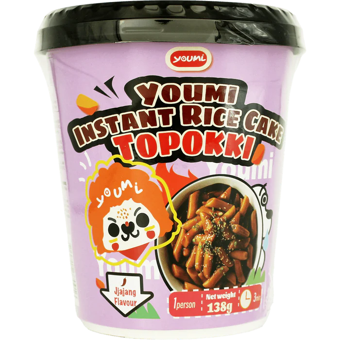 Youmi Topokki Riskakor med Jjajangsmak 138g