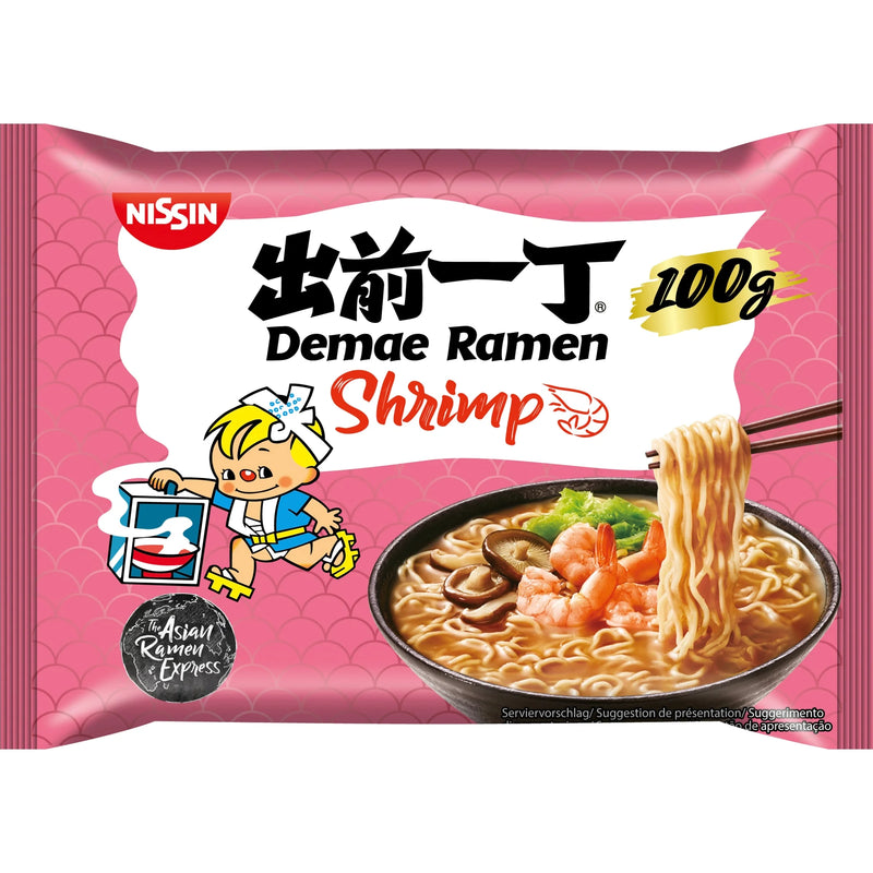 Nissin Demae Ramen Shrimp 出前一丁鲜虾面 100g