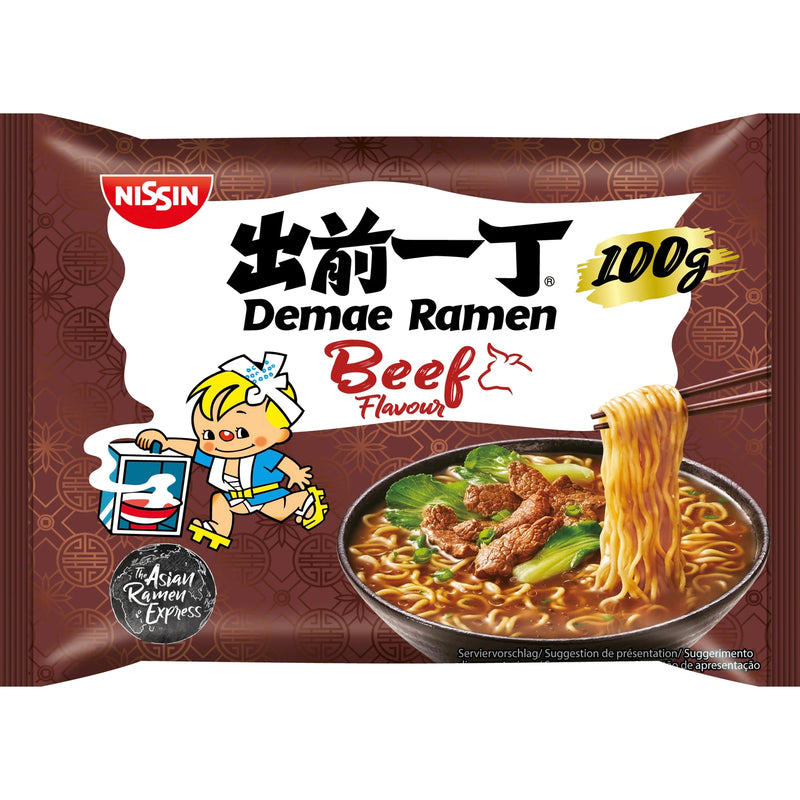 Nissin Ramen Noodle with Beef Flavour 出前一丁五香牛肉面 100克