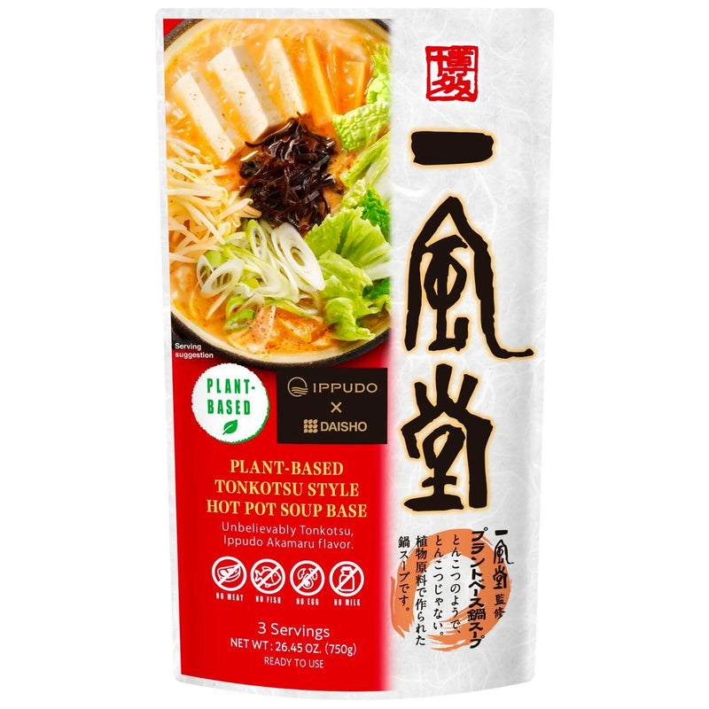 IPPUDO x DAISHO Plant-based Tonkotsu Style Hot Pot Soup Base 大昌日式素肉味火锅底料 750g