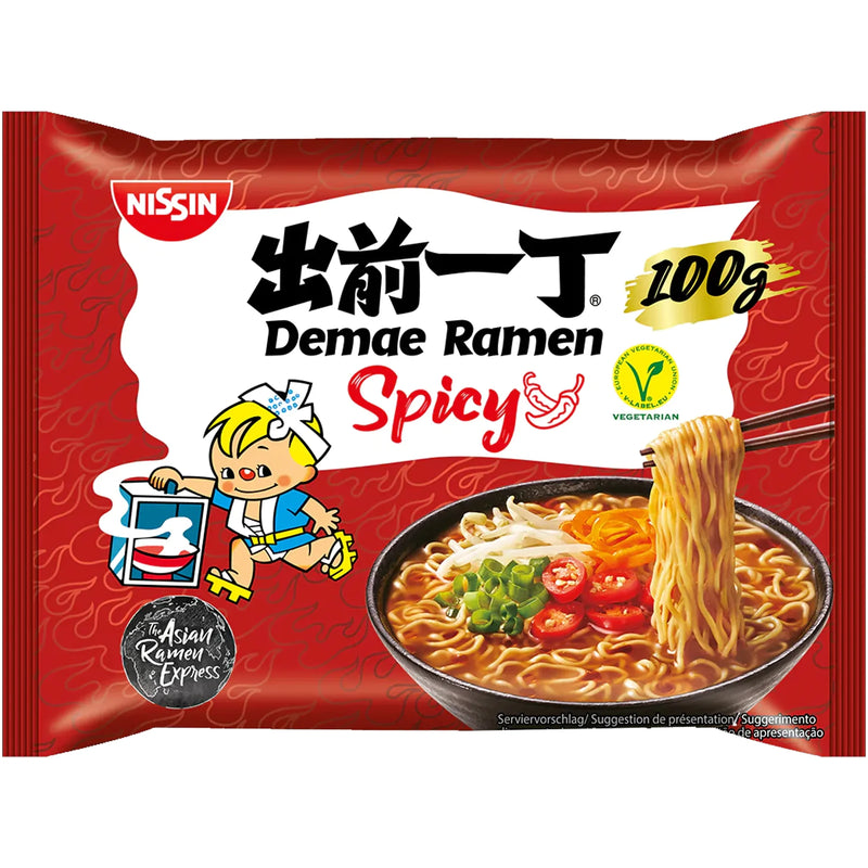 Nissin Demae Ramen Spicy Noodles 出前一丁香辣味速食面 100克