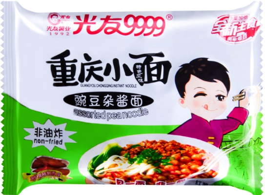 Chongqing Omedelbar Blandad Ärtnudel 110g
