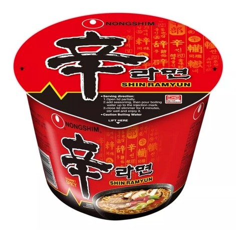 Nongshim Shin Ramyun Big Bowl 农心辛拉面碗装 64克