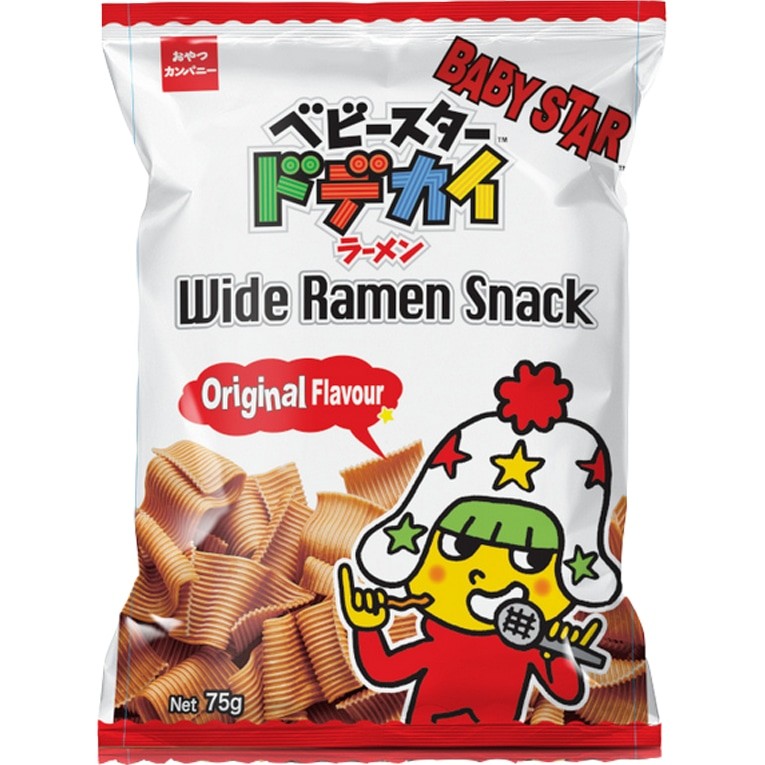 Baby Star Wide Ramen Snack Original 75g