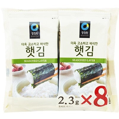 Chungjungone Seasoned Seaweed 清净园烤紫菜 2.3g*8 Pack