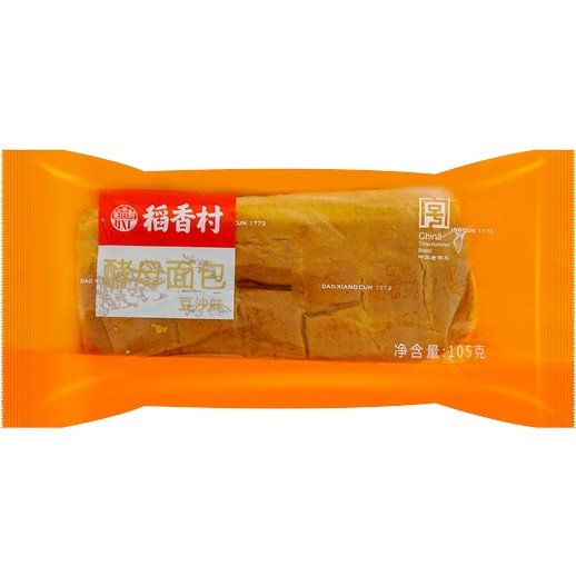 稻香村酵母面包豆沙味 105g