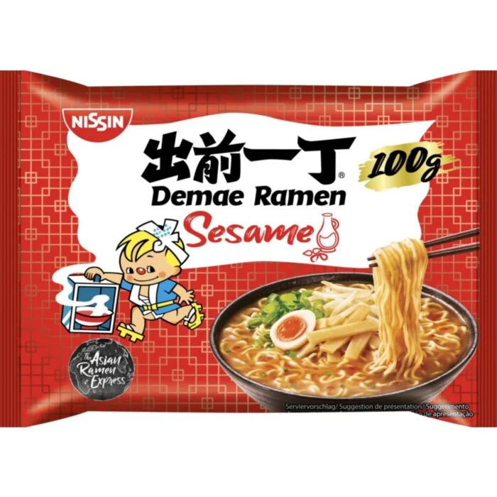 Nissin Instant Noodles With Sesame Oil 出前一丁芝麻油味方便面 100g