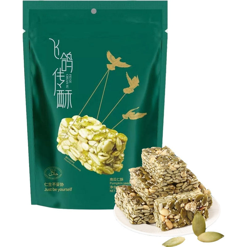 Huang Lao Wu Pumpa- och jordnötskrisp 168g