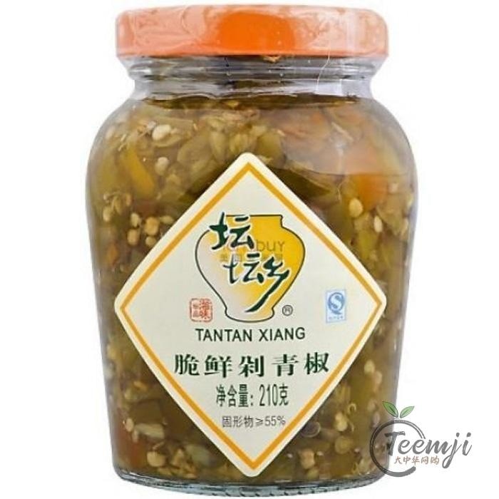Tantan Xiang Hackad Grön Chili 210G