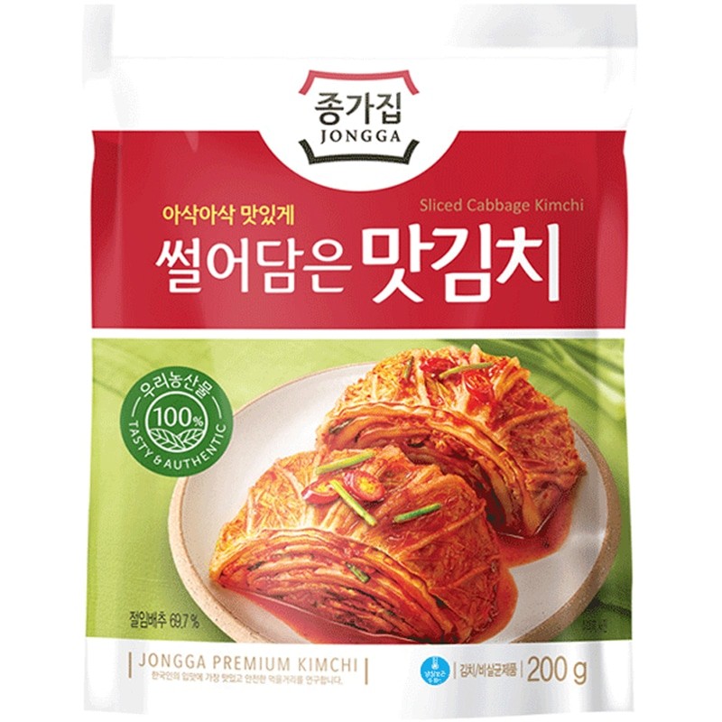 Jongga Sweet & Spicy cut cabbage kimchi 宗家府切片辣白菜 200g