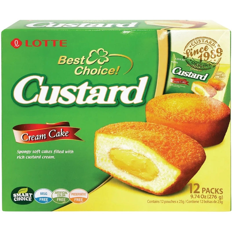 Lotte Custard Cream Cake 乐天蛋黄派 276g