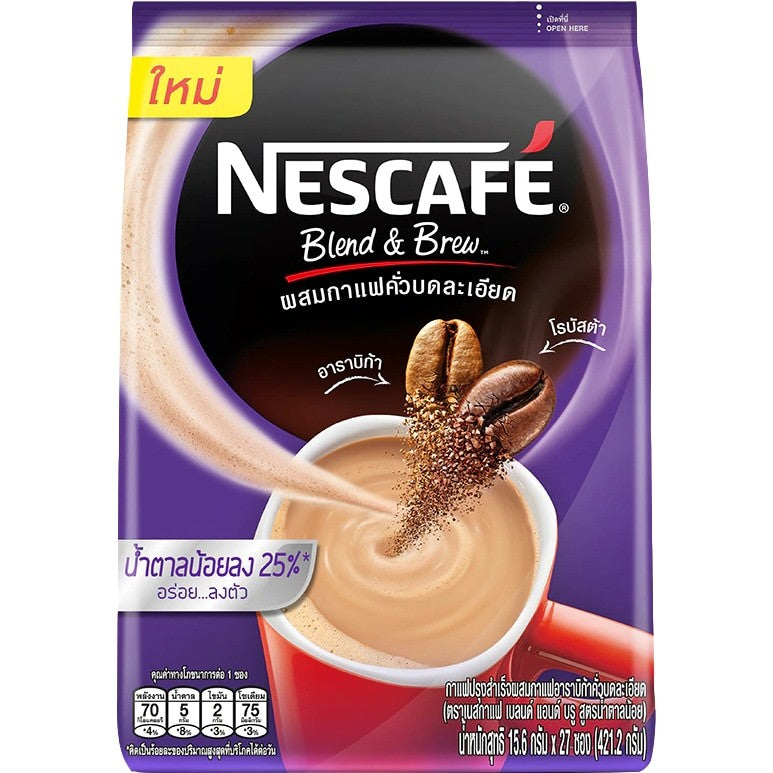 Nescafe Less Sugar Coffe Mix Powder 雀巢香浓咖啡 421.2g