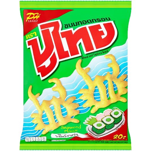 Pu-Thai Crispy Snack Seaweed 泰国螃蟹饼干海苔味 60克