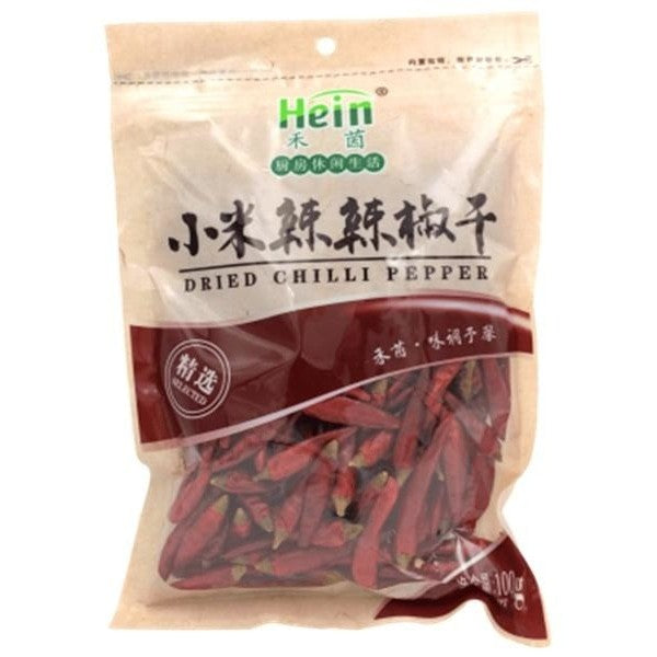 Hein Dried Chilli Pepper 禾茵小米辣辣椒干 100g
