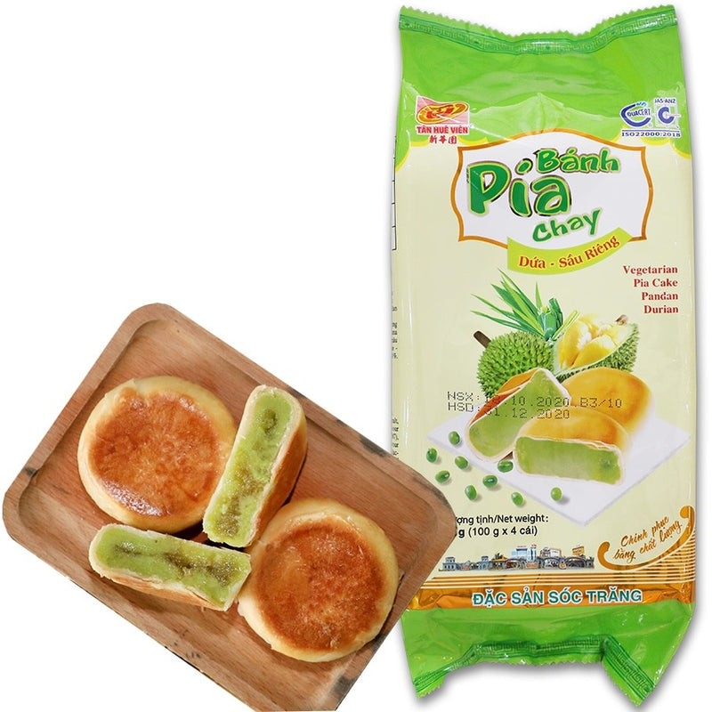 THV Vegetarisk Pia-kaka med durian och pandansmak 400g