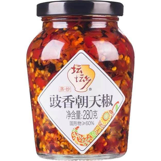 TanTanXiang Inlagd Chili med Fermenterade Bönor 280g