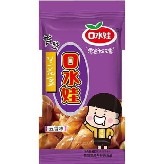 Kou Shui Wa Broad Bean Five Spice Flavor 口水娃五香味兰花豆 86g