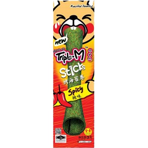Triple.M Crispy Seaweed with Spicy Flavor 泰紫熊麻辣味脆海苔 3g