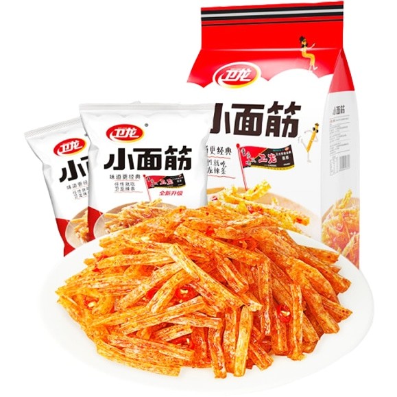 Wei Long Mini Gluten Spicy Strips 卫龙小面筋 360g