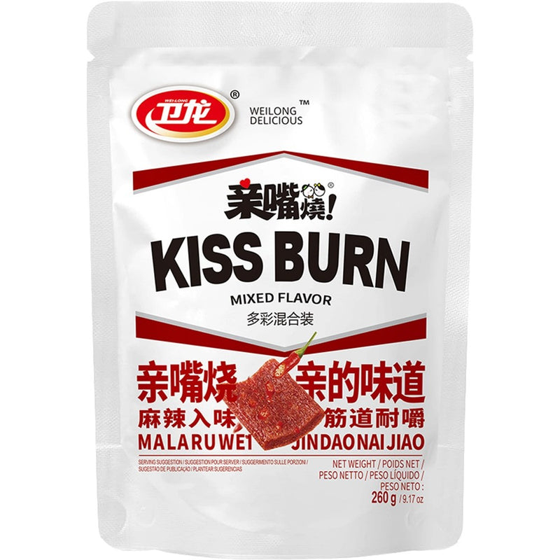 WeiLong Kiss Burn Mixed Flavor 卫龙亲嘴烧多彩混合装 260g